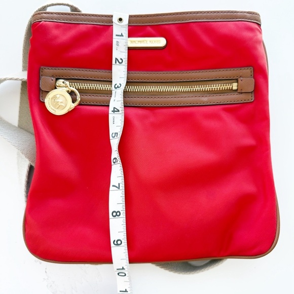 MICHAEL KORS Kempton Red Crossbody Bag Purse - Picture 10 of 12